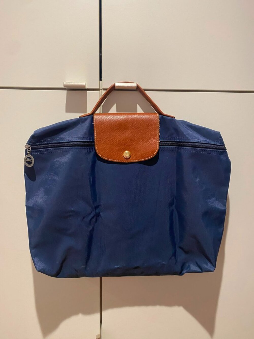 Longchamp Le Pliage Briefcase / Laptop Bag – Navy Blue